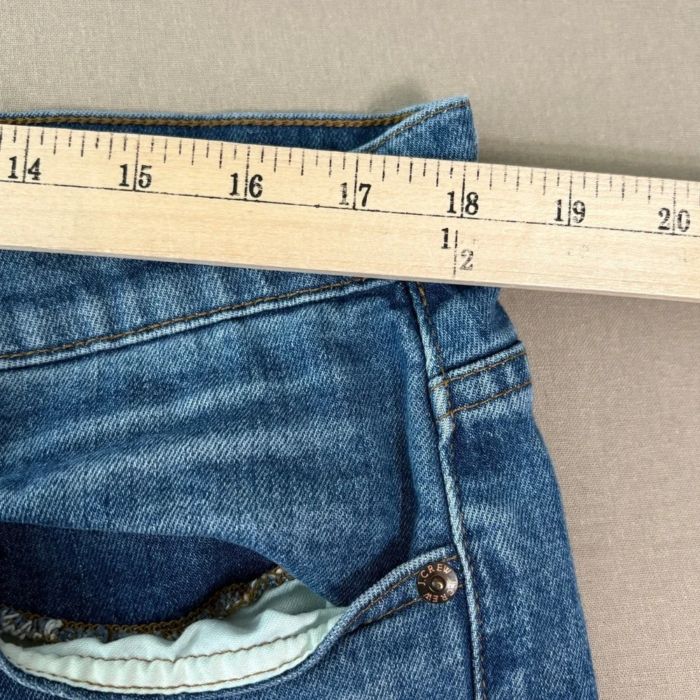 J. Crew Slim Broken In Boyfriend Jeans Womens Size 32P Blue Denim High Rise
